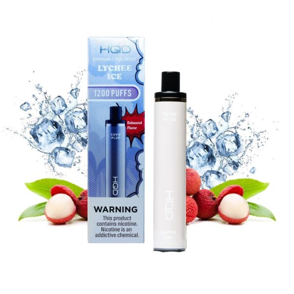 HQD CUVIE PLUS 5% NIC DISPOSABLE - LYCHEE ICE