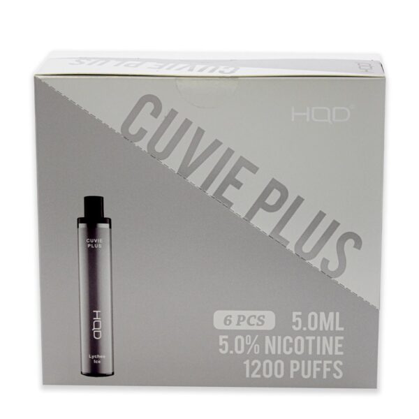 HQD CUVIE PLUS 5% NIC DISPOSABLE - LYCHEE ICE - Image 2