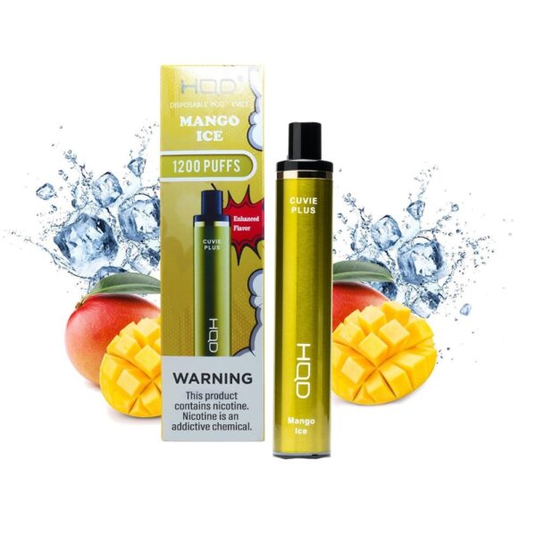HQD CUVIE PLUS 5% NIC DISPOSABLE - MANGO ICE