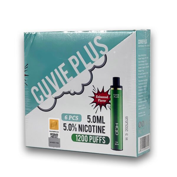HQD CUVIE PLUS 5% NIC DISPOSABLE - ICE MINT - Image 2