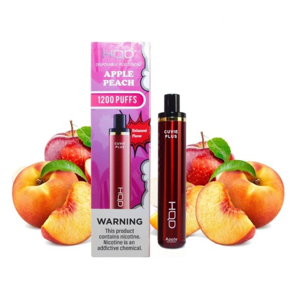 HQD CUVIE PLUS 5% NIC DISPOSABLE - APPLE PEACH