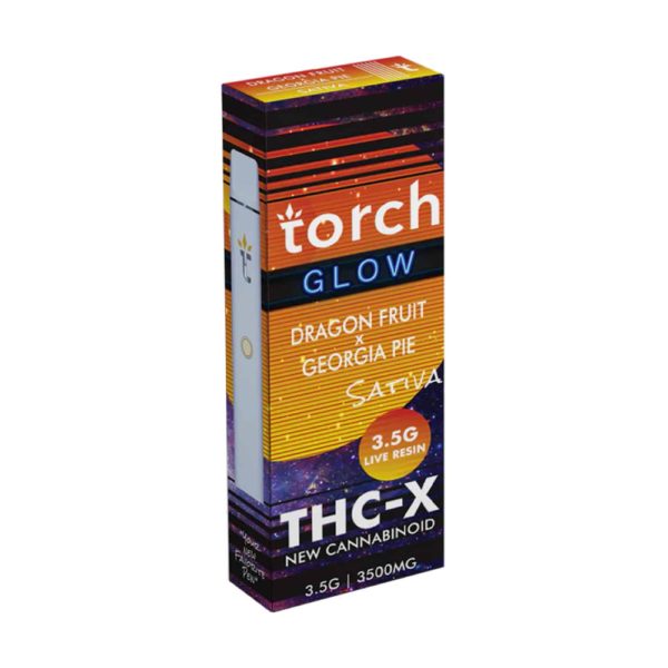 TORCH GLOW THC-X 3.5G SATIVA - DRAGONFRUIT/GEORGIA PIE
