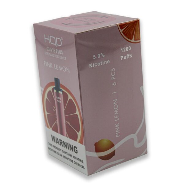 HQD CUVIE PLUS 5% NIC DISPOSABLE - PINK LEMON - Image 2