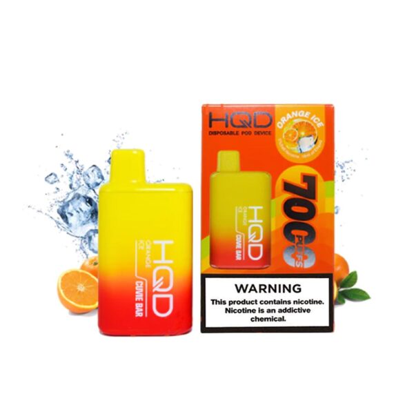 HQD CUVIE BAR 5% NIC DISPOSABLE  - ORANGE ICE