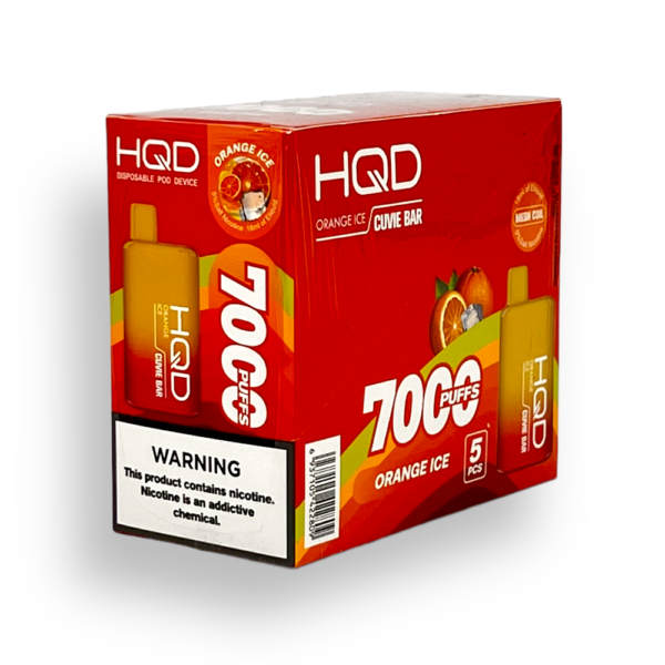 HQD CUVIE BAR 5% NIC DISPOSABLE  - ORANGE ICE - Image 2