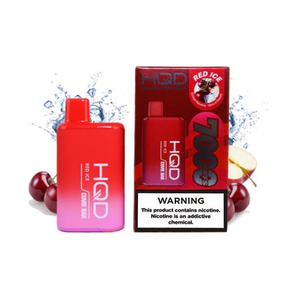HQD CUVIE BAR 5% NIC DISPOSABLE  - RED ICE