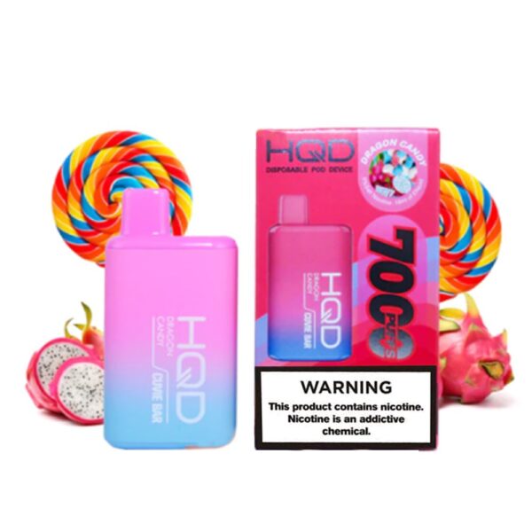 HQD CUVIE BAR 5% NIC DISPOSABLE  - DRAGON CANDY