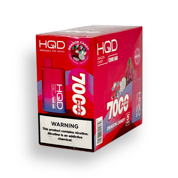 HQD CUVIE BAR 5% NIC DISPOSABLE  - DRAGON CANDY - Image 2