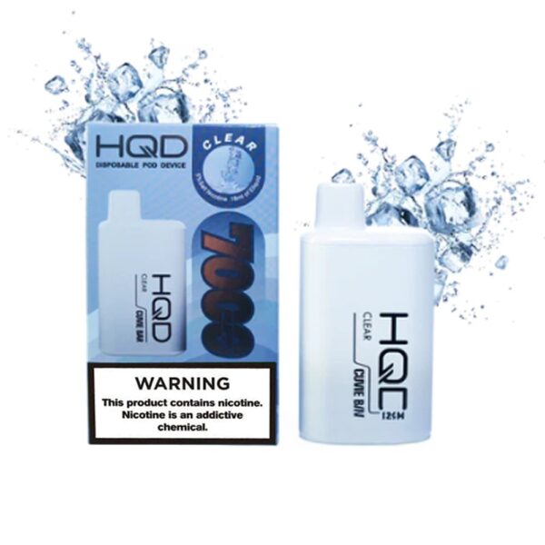HQD CUVIE BAR 5% NIC DISPOSABLE  - CLEAR