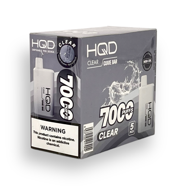 HQD CUVIE BAR 5% NIC DISPOSABLE  - CLEAR - Image 2
