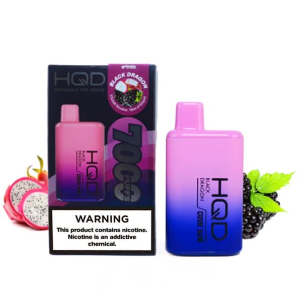 HQD CUVIE BAR 5% NIC DISPOSABLE  - BLACK DRAGON