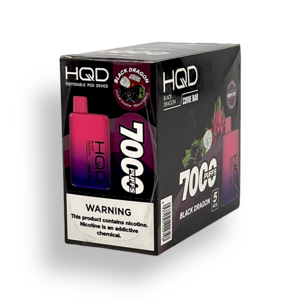 HQD CUVIE BAR 5% NIC DISPOSABLE  - BLACK DRAGON - Image 2