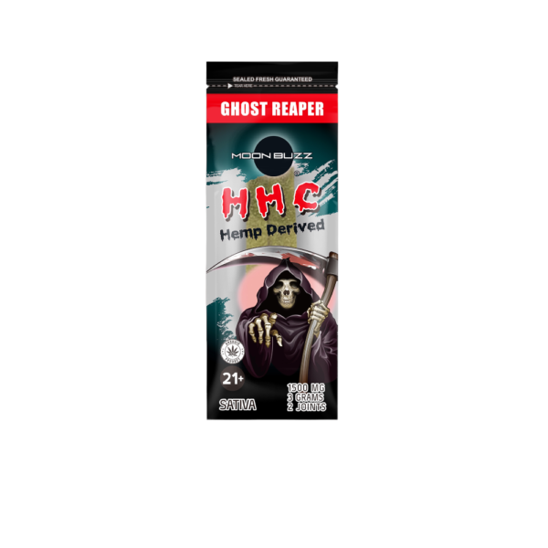MOON BUZZ HHC 1500MG PRE ROLL - GHOST REAPER