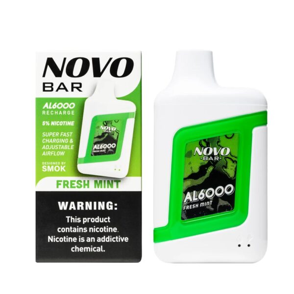 SMOK NOVO BAR 5% SALT NIC DISPOSABLE - FRESH MINT