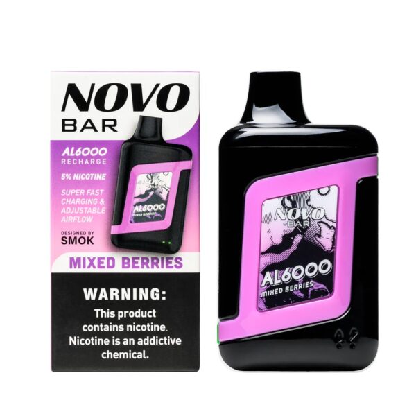 SMOK NOVO BAR 5% SALT NIC DISPOSABLE - MIXED BERRIES