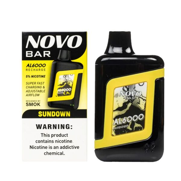 SMOK NOVO BAR 5% SALT NIC DISPOSABLE - SUNDOWN