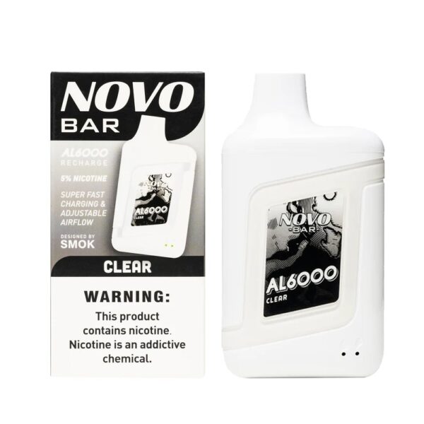 SMOK NOVO BAR 5% SALT NIC DISPOSABLE - CLEAR
