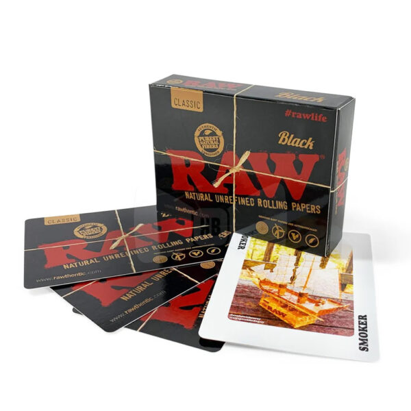 RAW PLAYING CARDS - BLACK