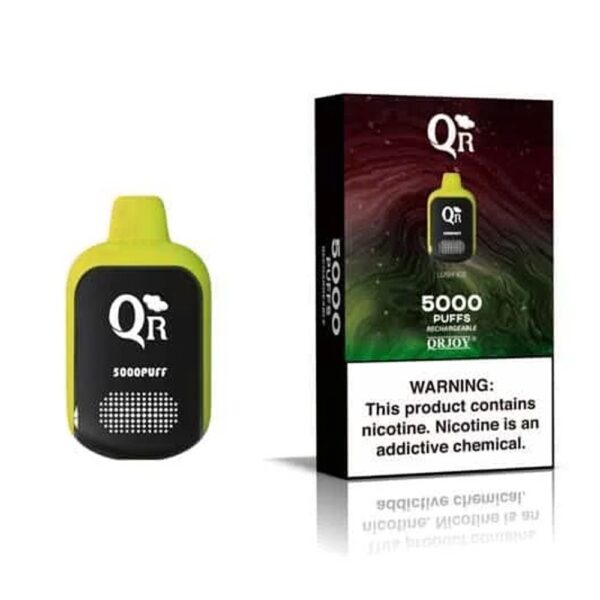 QR  5% NIC 5000 PUFFS DISPOSABLE - LUSH ICE