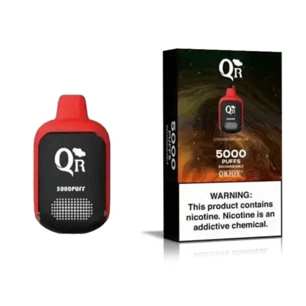 QR 5% NIC 5000 PUFFS DISPOSABLE - STRAW MELON