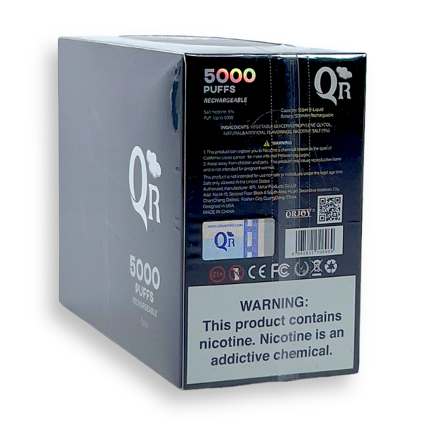 QR 5% NIC 5000 PUFFS DISPOSABLE - STRAW MELON - Image 2