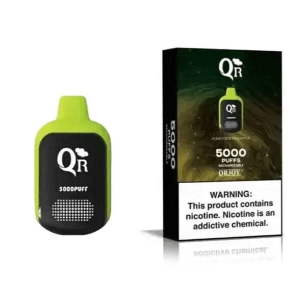 QR 5% NIC 5000 PUFFS DISPOSABLE - HONEY DEW PINEAPPLE