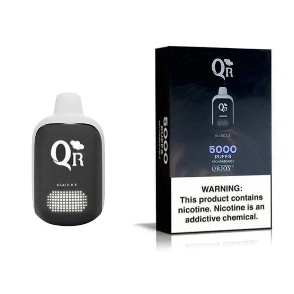 QR 5% NIC 5000 PUFFS DISPOSABLE - BLACK ICE