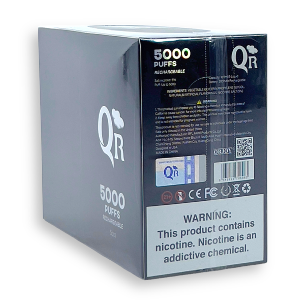 QR 5% NIC 5000 PUFFS DISPOSABLE - MINT - Image 2