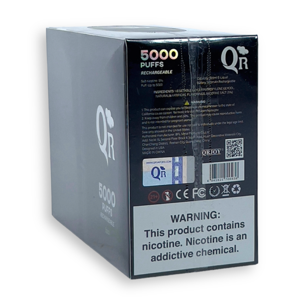 QR 5% NIC 5000 PUFFS DISPOSABLE - MANGO PEACH WATERMELON - Image 2