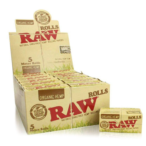 RAW ORGANIC HEMP KS 5M ROLLS