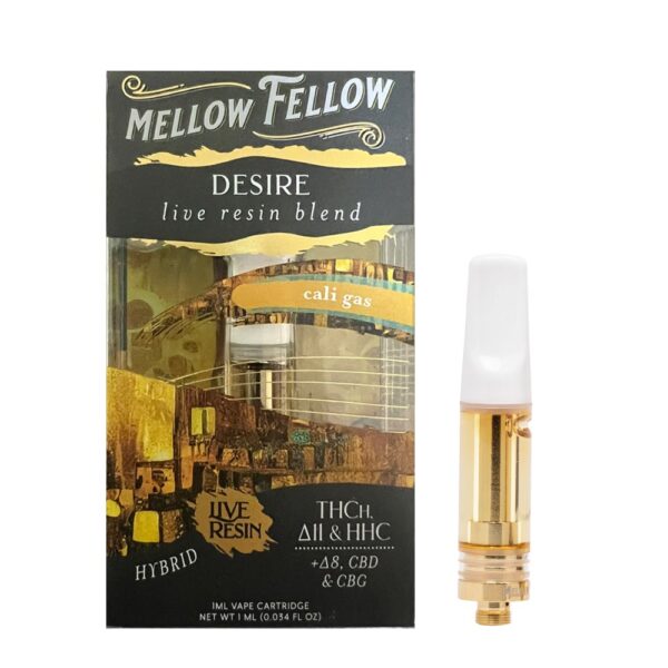 MELLOW FELLOW LIVE RESIN DESIRE BLEND 1ML CARTRIDGE - CALI GAS