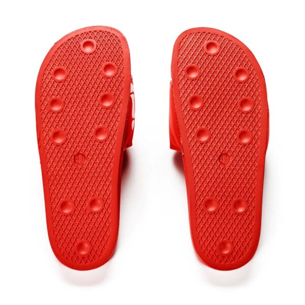 COOKIES ORIGINAL LOGO LEATHER RED SLIDES - ASSORTED SIZES - Image 2