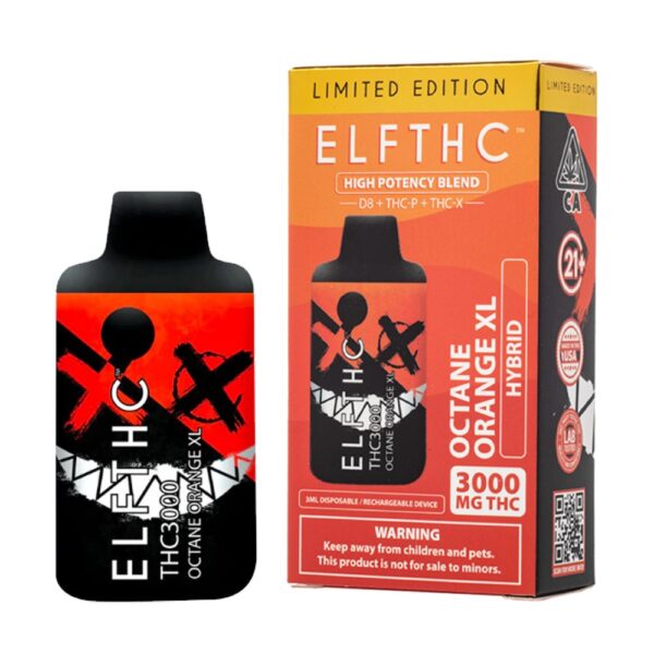 ELF THCA 3000MG DISPOSABLE  HYBRID - OCTANE ORANGE XL