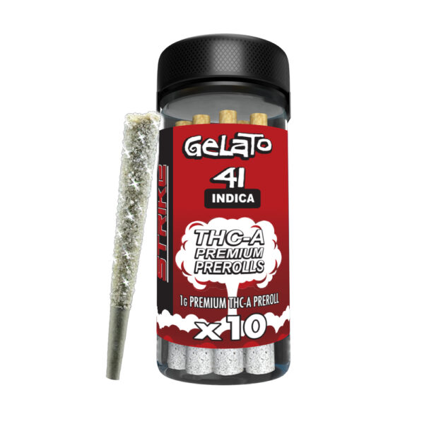 STRIKE 10CT JAR 1G PRE ROLL  INDICA- GELATO 41