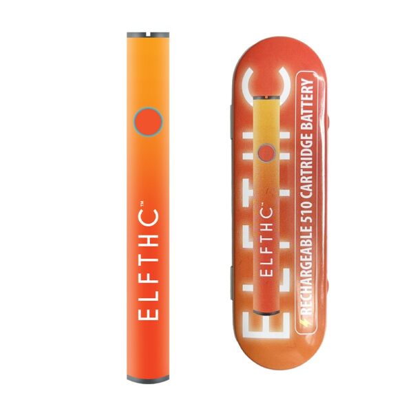 ELF THC 510 CARTRIDGE BATTERY  - LIGHT/DARK ORANGE