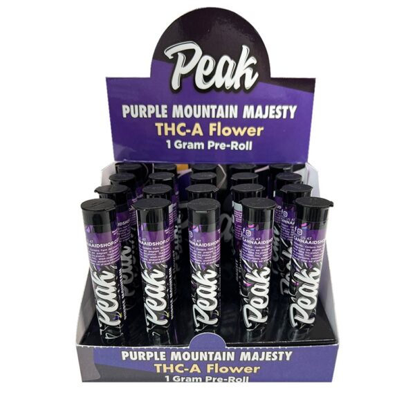 PEAK THCA 1ML PREROLL HYBRID - PURPLE MOUNTAIN MAJESTY