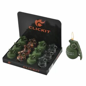 CLICKIT GRENADE FLAME TORCH W/ SOUND