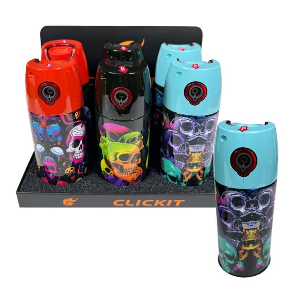 CLICKIT SPRAY CAN TORCH - SKULL