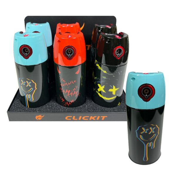 CLICKIT SPRAY CAN TORCH - SMILE FACE