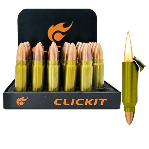 CLICKIT SMALL BULLET SIDE FLAME LIGHTER