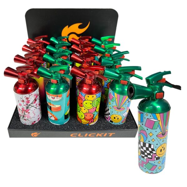 CLICKIT FIRE EXTINGUISHER TORCH W/ PICTURES WRAP