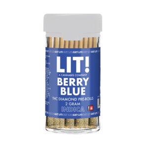 LIT! THC DIAMOND 2G PREROLLS – BERRY BLUE