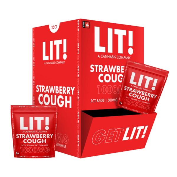 LIT! THC DIAMOND 500MG 2CTS GUMMIES - STRAW COUGH