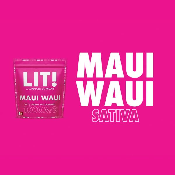 LIT! THC DIAMOND 500MG 2CTS GUMMIES - MAUI WAUI - Image 2