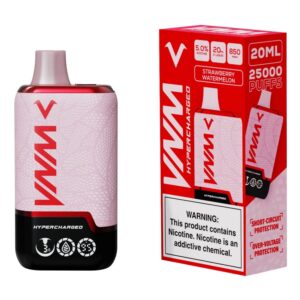 VNM HYPER CHARGED 5% NIC 25000PUFFS DISPOSABLE – STRAW WATERMELON