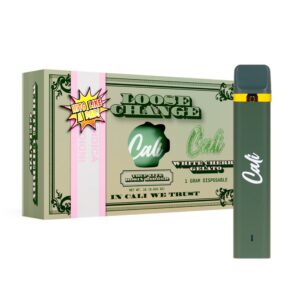 CALI LOOSE CHANGE 1G DISPOSABLE INDICA – WHITE CHERRY GELATO