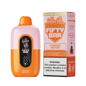 HIDDEN HILLS FIFTY BAR 5%NIC 20000PUFFS DISPOSABLE – HAWAIIAN NECTAR