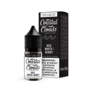 COASTAL CLOUDS 30ML SALT NIC JUICE 50MG- RED WHITE AND BERRY