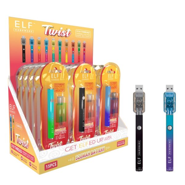 ELF THC 510 MaH TWIST BATTERY - ASSORTED COLORS