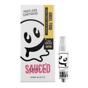 HALF BAK’D SAUCE’D EXOTIX THC-P 2G CARTRIDGE SATIVA – ANGEL FOOD